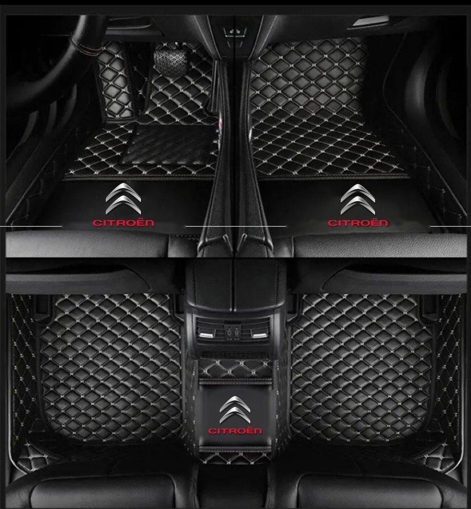 Tapis 8D Plus (Noir/Beige) pour Citroën C3
