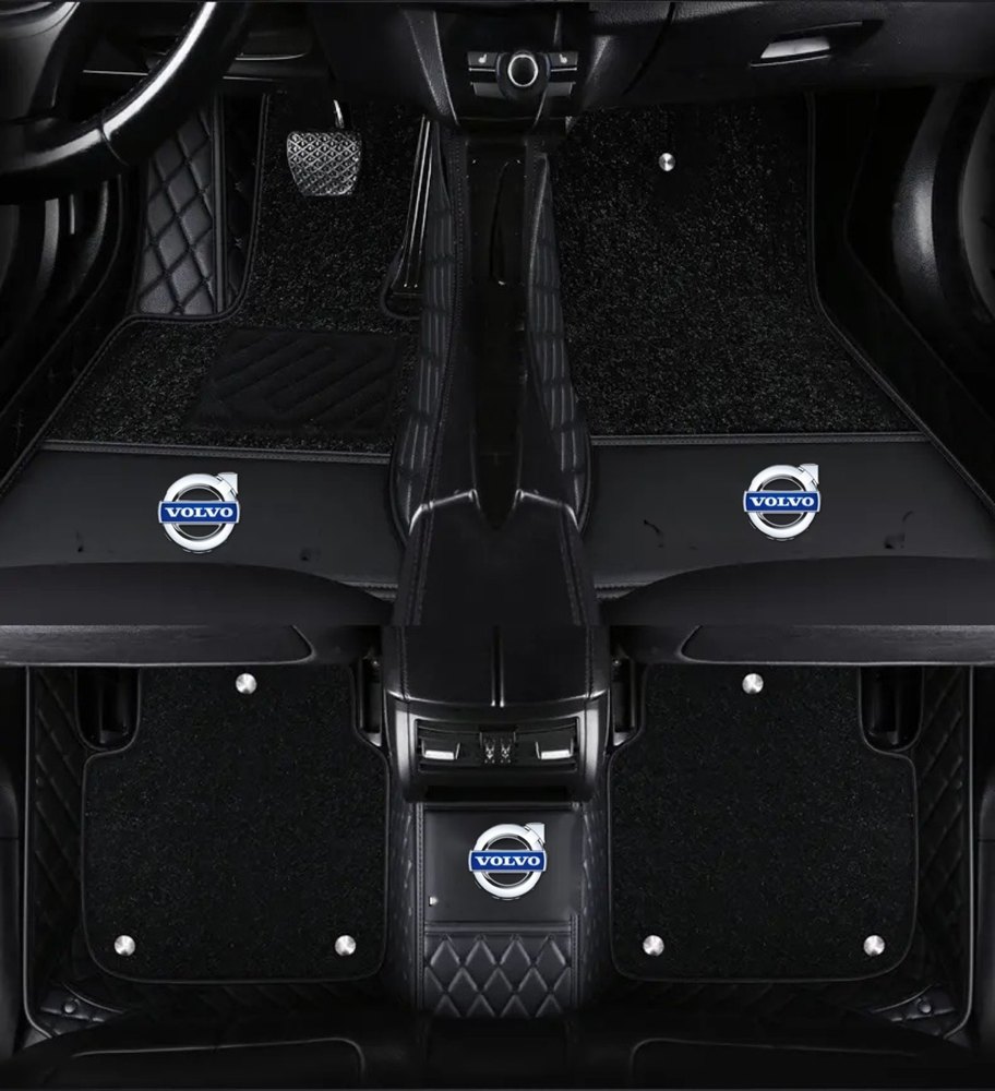 Double Tapis 9D (Noir/Noir) + Tapis Noir pour Volvo XC40