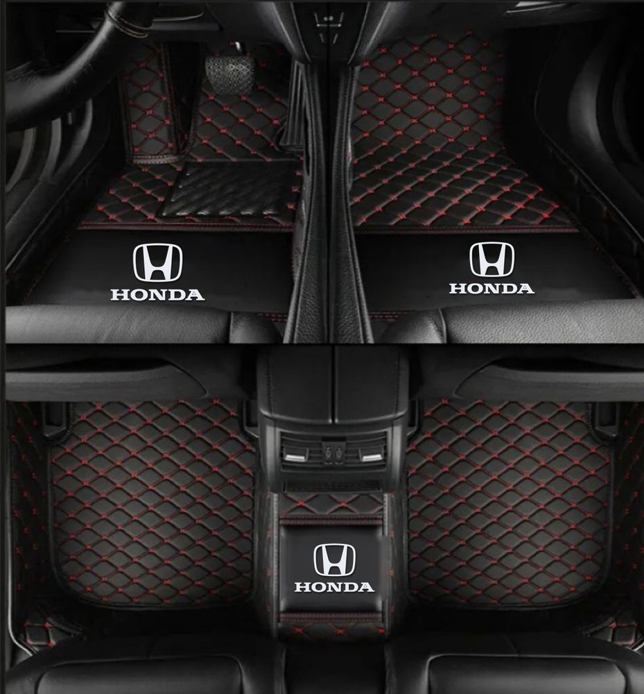 Tapis 8D Plus (Noir/Rouge) pour Honda HR-V