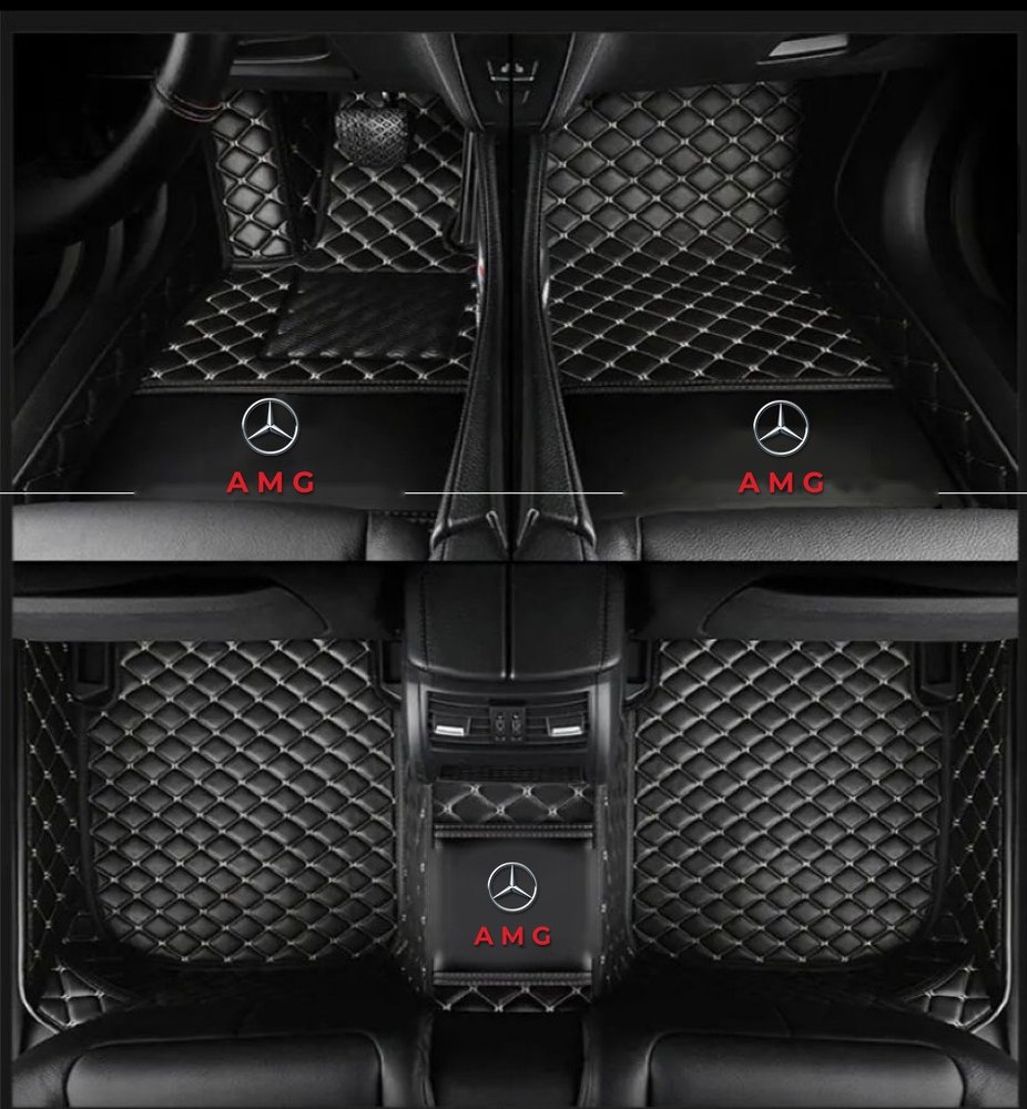 Tapis 8D Plus (Noir/Beige) pour Mercedes-Benz GLA