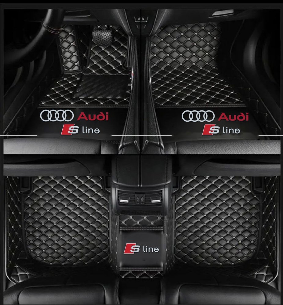 Tapis 8D Plus (Noir/Beige) pour Audi A4