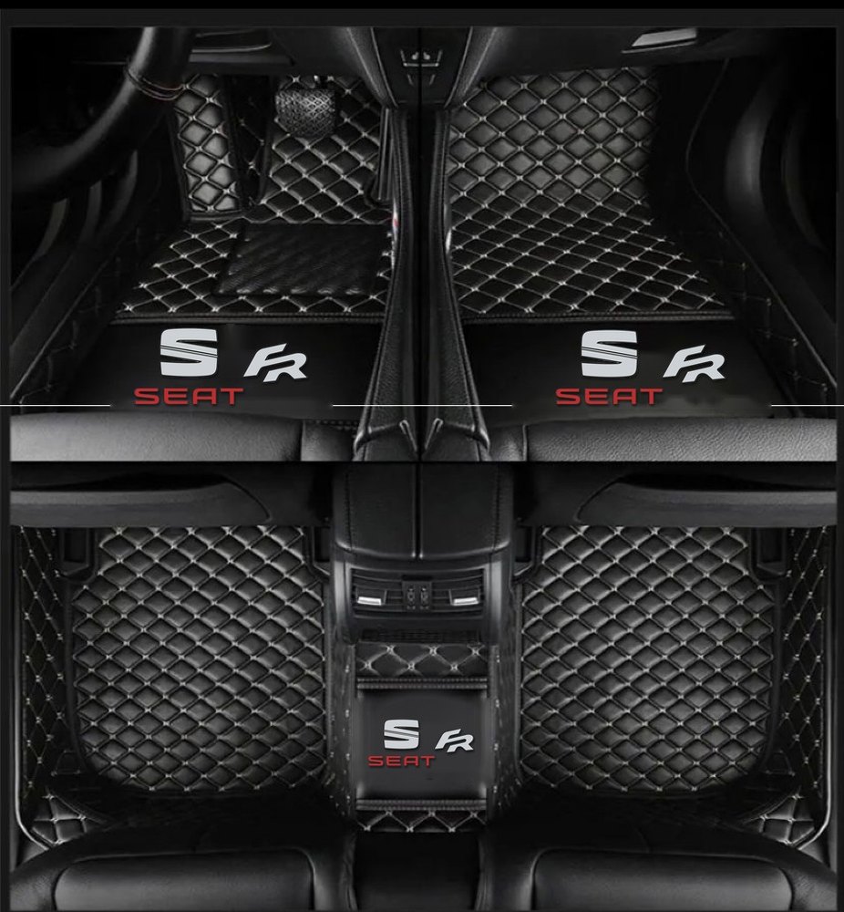 Tapis 8D Plus (Noir/Beige) pour Seat Ateca