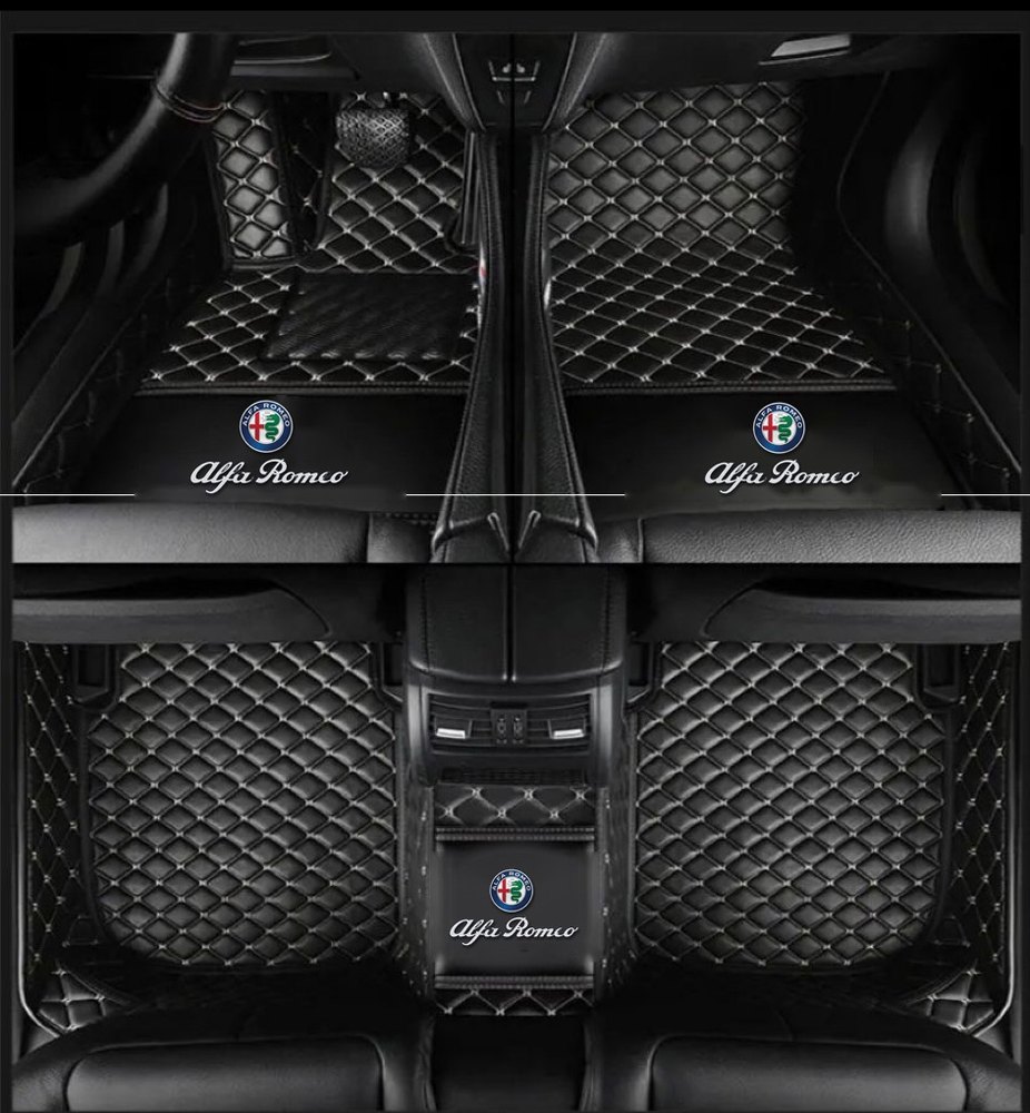 Tapis 8D Plus (Noir/Beige) pour Alfa Romeo Giulietta