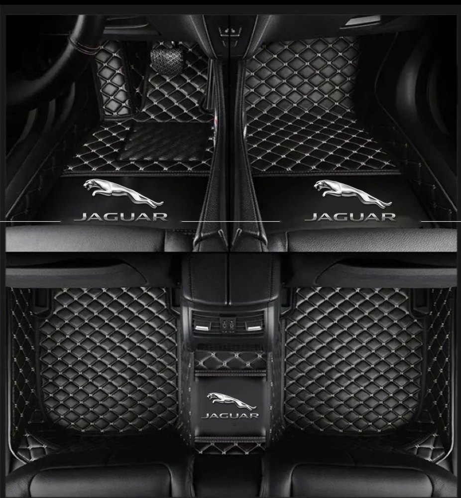 Tapis 8D Plus (Noir/Beige) pour Jaguar E-Pace