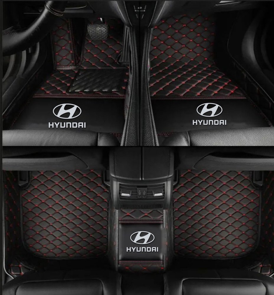 Tapis 8D Plus (Noir/Rouge) pour Hyundai Tucson