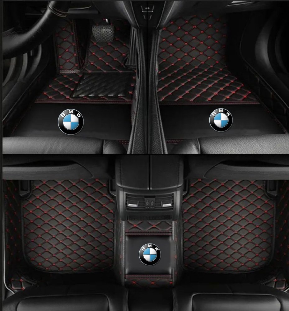 Tapis 8D Plus (Noir/Rouge) pour BMW X2