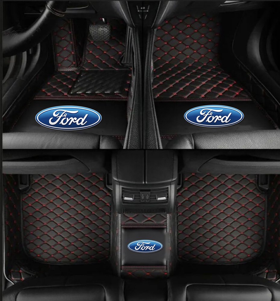 Tapis 8D Plus (Noir/Rouge) pour Ford Focus